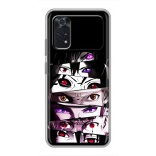 Чехлы Персонажи Аниме Наруто для Xiaomi POCO M4 Pro 5G (AlphaPrint) (Глаза Anime)