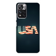 Чехол Флаг USA для Xiaomi Poco M4 Pro 5G (USA)