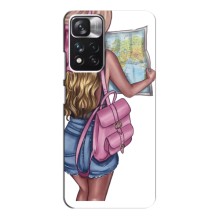 Чехол Стильные девушки на Xiaomi Poco M4 Pro 5G – Девушка Путешественник