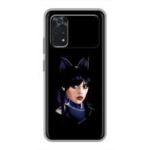 Чехлы Венсдей на Xiaomi POCO M4 Pro 5G Уэнсдей (AlphaPrint) (серьезная Уэнздей)