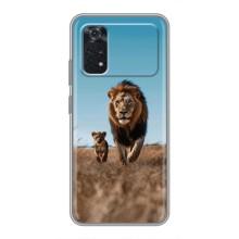 Чехол Король лев на Поко М4 Про 5G – Мусафа и Симба