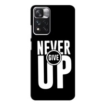 Силиконовый Чехол на Xiaomi POCO M4 Pro 5G с картинкой Nike (Never Give UP)