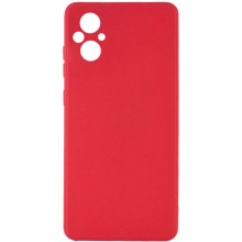 Силиконовый чехол Candy Full Camera для Xiaomi Poco M5 – Красный