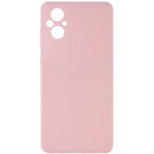 Силиконовый чехол Candy Full Camera для Xiaomi Poco M5 – Розовый