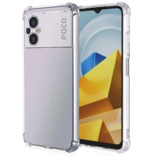 TPU чохол GETMAN Ease logo посилені кути Full Camera для Xiaomi Poco M5 – Прозорий