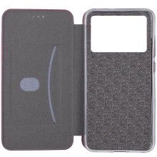 Кожаный чехол-книжка Classy для Xiaomi Poco M5 – Бордовый