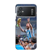 Чехлы Лео Месси Аргентина для Xiaomi Poco M5 (Месси король)
