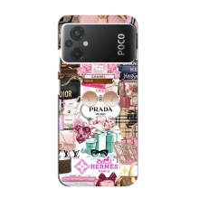 Чохол (Dior, Prada, YSL, Chanel) для Xiaomi POCO M5 – Брендb