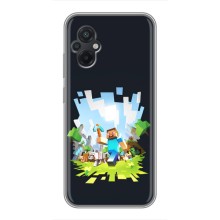 Чохол Майнкрафт на Xiaomi POCO M5 (AlphaPrint) Minecraft (персонажі Minecraft)