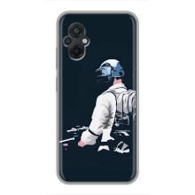 Силиконовый чехол с картинкой "Герой Pubg" на Xiaomi POCO M5 – В экиперовке