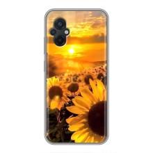 Чохол з Квітами для Xiaomi POCO M5 (поле соняшників)