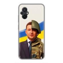 Чехол для Xiaomi POCO M5 (AlphaPrint - с принтом Зеленского) – Зеленский солдат