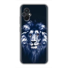 Чохол з картинкою ЛЕВ для Xiaomi POCO M5 (VPrint) (Синій Лев)