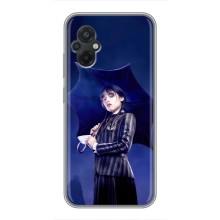 Чохли Венсдей на Xiaomi POCO M5 Уенсдей (AlphaPrint) (Венздей з парасолькою)