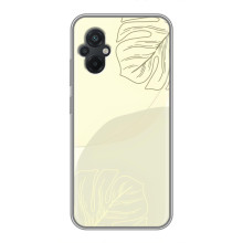 Чохол квітковий дизайн для Xiaomi POCO M5 – Зелений фон