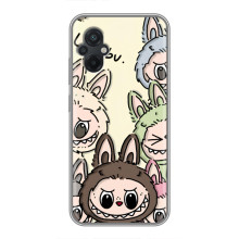 Чохол з Лабубу на Xiaomi POCO M5 (Колаж Лабубу)