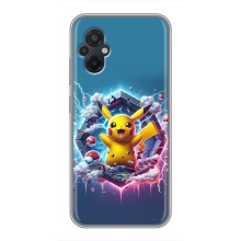 Чохол з Пікачу на Xiaomi POCO M5 (Лого Пікачу)