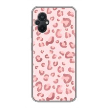 Чохол з розовим принтом для Xiaomi POCO M5 (Рожевий леопард)