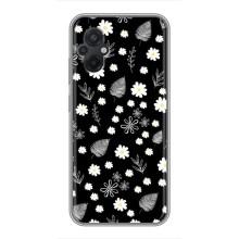 Чохли з тематикою "КВІТИ" на Xiaomi POCO M5 (цвітіння на чорному)