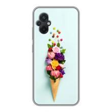 Чохли з тематикою "КВІТИ" на Xiaomi POCO M5 (Квітка-морозиво)