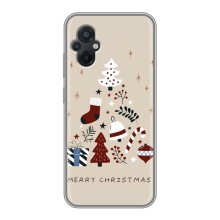 Рождественские Чехлы для Xiaomi POCO M5 (VPrint) (Merry Christmas)