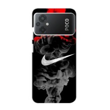Силиконовый Чехол на Xiaomi POCO M5 с картинкой Nike (Nike дым)
