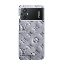 Текстурный Чехол Louis Vuitton для Поко М5 – Белый ЛВ