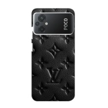 Текстурный Чехол Louis Vuitton для Поко М5 – Черный ЛВ