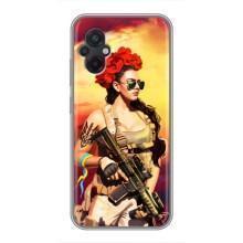 ЗСУ Чехлы (TPU) для Xiaomi POCO M5 (Женщина солдат)