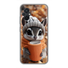 Печатный чехол «Зверята с кофе» для Xiaomi POCO M5