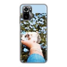 Чехлы с изображением разных животных для Xiaomi POCO M5s (Ежик на руках)