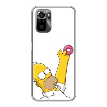 Чехол с Симпсонами для Xiaomi POCO M5s (VPrint) (Гомер с пончиком)