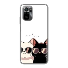 Чехол с рисунком кот на Xiaomi POCO M5s (Коты в очках)