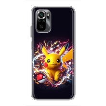 Чехол с Пикачу на Xiaomi POCO M5s (Пикачу с мячом)