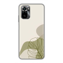 Силиконовый чехол с принтом в цветах на Xiaomi POCO M5s – Монстера зелёная