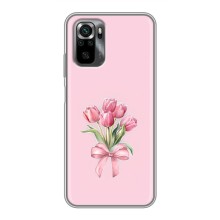 Чехол с розовым рисунком для Xiaomi POCO M5s (Букет цветов)
