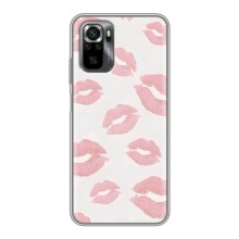 Чехол с розовым рисунком для Xiaomi POCO M5s (Розовые губы)