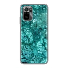 Мраморный чехол на Xiaomi POCO M5s (VPrint) (Зеленый мрамор)