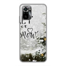 Новогодние, Праздничные Чехлы для Xiaomi POCO M5s - 2024 год – Let it snow