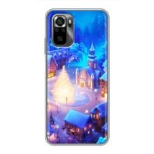 Рождественские Чехлы для Xiaomi POCO M5s (VPrint) (Рождественский город)