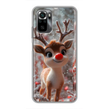 Яркий чехол для Xiaomi POCO M5s с Зимними Оленятами