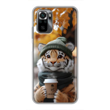 Печатный чехол «Зверята с кофе» для Xiaomi POCO M5s – Тигр с кофе