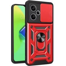 Ударостійкий чохол Camshield Serge Ring для Xiaomi Poco M6 Pro 5G (Червоний)