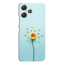 Чехлы с Цветами для Xiaomi POCO M6 Pro (5G) (VPrint) (Желтый цветок)