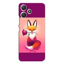 Чохли з картинкою Лисичка для Xiaomi POCO M6 Pro (5G) (VPrint) (Лиса з трояндою)