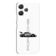 Чохол з авто Порше для Xiaomi POCO M6 Pro (5G) – білий порше