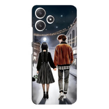 Чехол с дизайном Венздей 2 на Xiaomi POCO M6 Pro (5G) – Уэнсдей и Тайлер