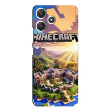 Чехол с картинками Майнкрафт для Поко М6 Про – Minecraft