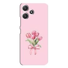 Чохол з розовим принтом для Xiaomi POCO M6 Pro (5G) (Букет квітів)