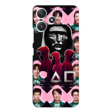 Чехол Гра в кальмара для Xiaomi POCO M6 Pro (5G) – Персонажи игры кальмара